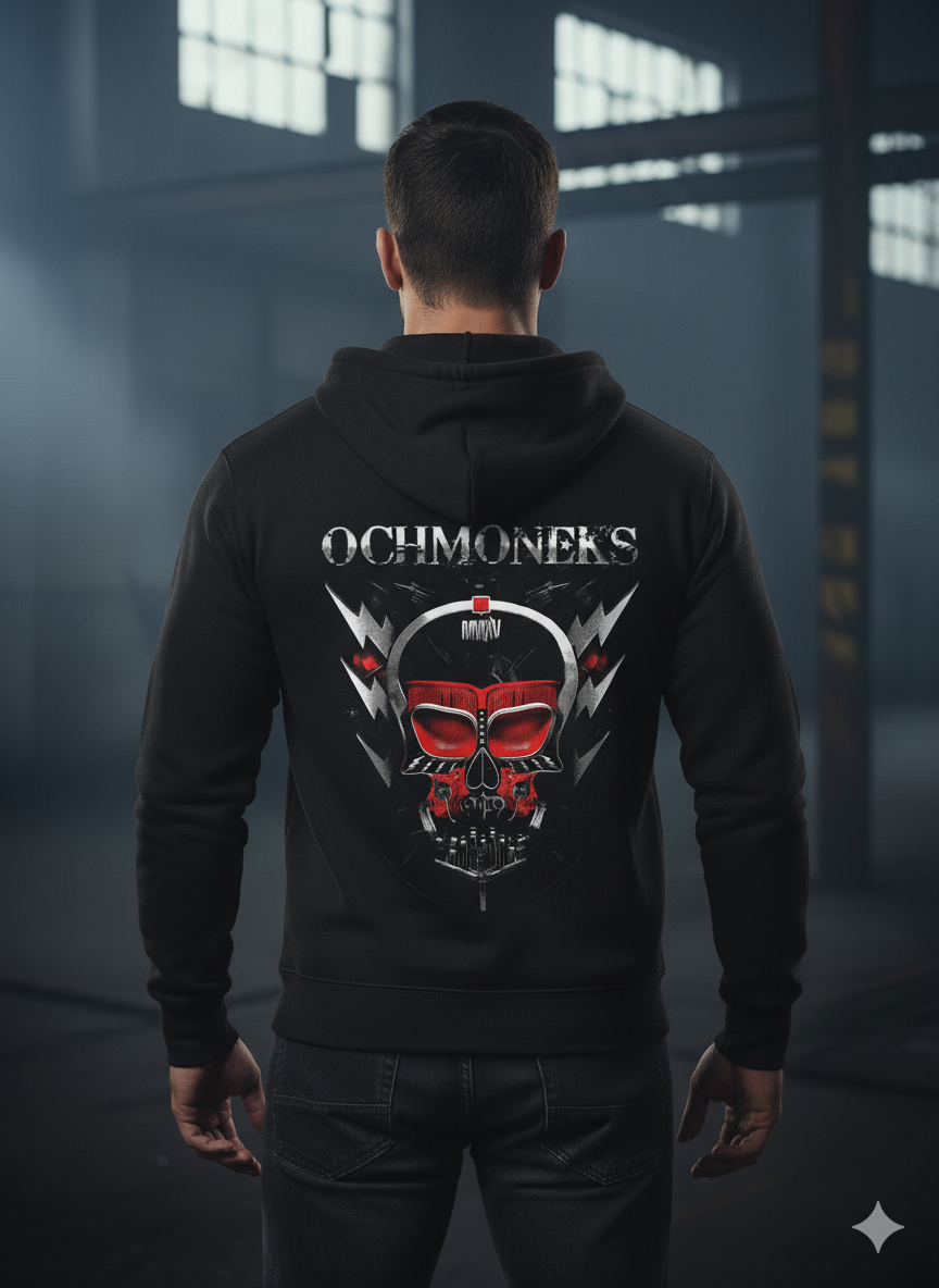 OCHMONEKS TOUR ZIPPER "RED SKULL"